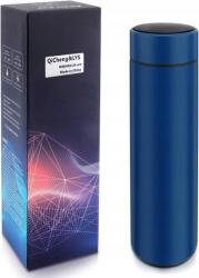 Intelligens termo bögre kijelzővel Termosz sötétkék 500ml Led (5907006041691)