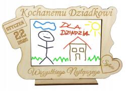  Fából készült képkeret Nagymama és Nagypapa napja név gravírozás ajándék (30841)