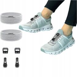 Xpand Kötés nélküli rugalmas cipőfűző szürke fényvisszaverő Xpand Quick (#RD28STEELRF)