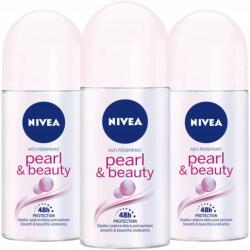 Nivea Pearl & Beauty női izzadásgátló golyós dezodor 48H 3x50ml (5905930225989)