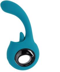 EVOLVED Vibrator How Many Licks, 9 Modes Licking&Vibrating, Silicon, USB, Albastru, 17.8 cm Vibrator