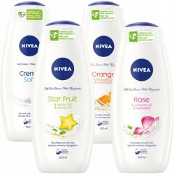 Nivea Női Tusfürdő Szett 4 X 500 ML Női Tusfürdő MIX (dla kobiet)