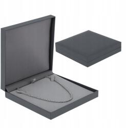  Velúr Doboz Szürke Kör Lánc Szett (O077)