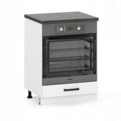 ULWE konyhaszekrény, 60cm, fehér matt, beépíthető sütőhöz (E-SDP 60 B/BM)