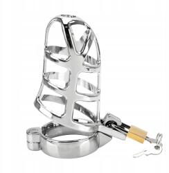  Acél férfi erény öv Pénisz ketrec Erotikus kütyü (123)
