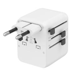 Gembird ALIMENTATOR retea 220V GEMBIRD, universal, conectori: US/UK/EU/AU, 2x USB Type-C PD 20W, 1x USB-A QC 18W, siguranta 10A, max. 2500W, alb, " TPA-1A2C20-01-W" (timbru verde 0.18 lei) (TPA-1A2C20-01-W)
