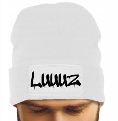 Férfi Téli Sapka Fehér Őszi Téli Vicces Divatos Nyomtatás Luuuz (Czapka Zimowa Luuuz Biała)