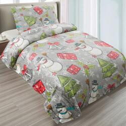 Jahu Navidad ágynemű, karácsonyi motívum, hóemberek szürke alapon, mikroflanel, … (01922-NAVIDADNAVA)