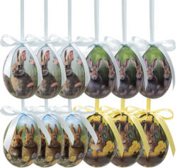 Clayre & Eef Set 12 oua Paste plastic multicolor Ø 4x5 cm (65904)