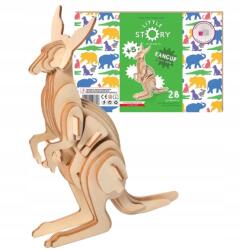  3D puzzle Fa modell egyszerű kenguru puzzle ajándék gyerekeknek (D014)
