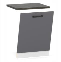 ULWE Konyhaszekrény Előlap Beépíthető Mosogatógép 60CM Grafit Melléklet Polc Modul (E-KFM 60 B/A)