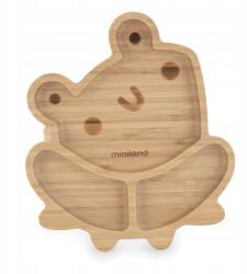 Miniland Bambusz osztott tányér Béka (fb-89472ML)