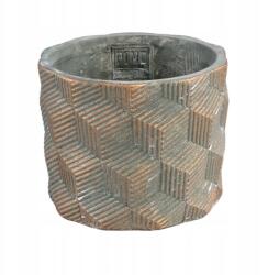 Textilomanie Zish kerek cement kaspó, szürke különböző méretek M