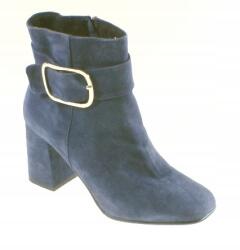 Sagan 2958 bokacsizma, sötétkék, Size 37, nubuk bőr, cipzáras (2958)