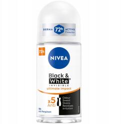 Nivea Black&White Invisible Ultimate női izzadásgátló golyós dezodor 72 órás kiszerelésben, 50 ml (42397649)