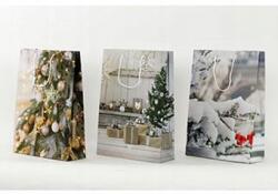 Papír ajándéktáska XL, karácsonyi motívum AUT123-XL (au-dopr-AUT123-XL)