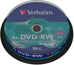 Verbatim DVD lemez Verbatim Dvd-rw 4.7 Gb 10 db