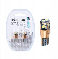 Vision Lighting Izzó W5W T10 Led 12/24V Canbus 6000K White Fehér