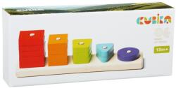 Cubika Jucarie din lemn, Cubika, Sortator Forme Geometrice 01 (KR-15320)