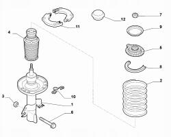 Alfa Romeo OE Alfa Romeo Giulietta Oe Jobb Első Lengéscsillapító - allegro - 39 725 Ft