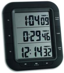 TFA Timer si cronometru digital triplu, cu operare simultana, ceas, memorie, negru, TFA 38.2023 (AB-38.2023)