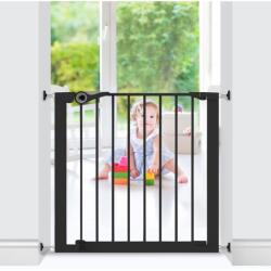 Noma Poarta de siguranta Noma Easy Fit, presiune, 75-82 cm, metal negru, N94313 (AB-N94313)