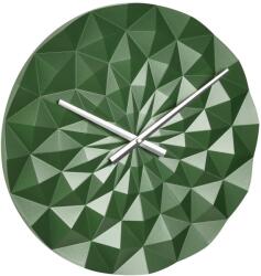 TFA Ceas geometric de precizie, analog, de perete, creat de designer, model DIAMOND, verde metalic, TFA 60.3063. 04 (AB-60.3063.04)
