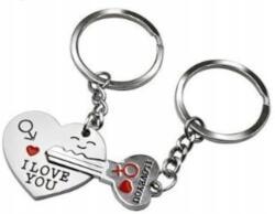  Dupla fém kulcstartó pároknak (M0506.W)