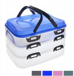 Orion Piknik doboz fogantyúkkal 3 szintes (P269096)