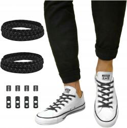 Xpand Kötés nélküli rugalmas cipőfűző fekete fényvisszaverő Xpand No-Tie (bd)