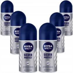 NIVEA Men Nivea izzadásgátló szett 6 x Nivea Men Silver Protect 50 ml golyós (83778x6 dezodorant dla mężczyzn)