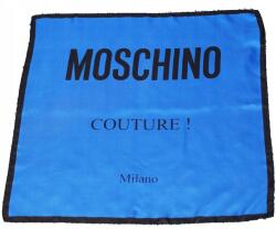 Moschino E3548 sál, 100% selyem, szatén, kék, 67×67cm (M2898)