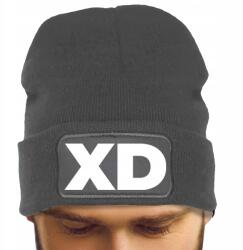  Férfi Téli Sapka Szürke Őszi Tél Vicces Divatos Nyomtatás XD (Czapka Zimowa XD Szara)