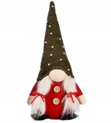 Direct home and garden Karácsonyi dekoráció Téli ülő manó piros copfokkal 15x10x30 cm (4998 skrzat)