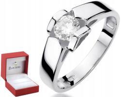 ZŁOCISTO Fehér Arany Eljegyzési Gyűrű Gyémánttal Női (biżuteria na urodziny imieniny rocznicę) - allegro - 697 425 Ft
