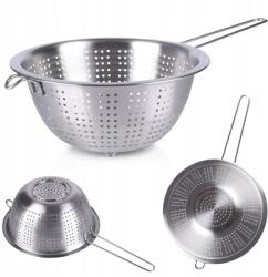 Excellent Houseware Konyhai Szekrény rozsdamentes acél szűrő nyéllel 21 cm (120608)