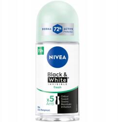 Nivea Black&White Invisible Fresh női izzadásgátló golyós dezodor 72 óra 50ml (737052249032)