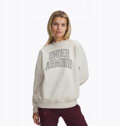 Under Armour Női pulóver Under Armour Rival Fleece Varsity Crew summit white/black M