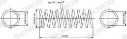 MONROE Arc spiral MONROE SPRINGS SP4944 (SP4944)