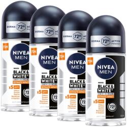 NIVEA Men Black&White Invisible Ultimate Impact izzadásgátló 4x50ml (5903818521994)