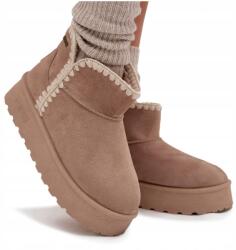 Big Star Női Platformos Hócipő Big Star Varrással SS274129 Bézs 38 (SS274129)