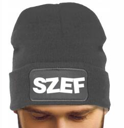  Férfi Téli Sapka Szürke Őszi Téli Vicces Divatos Nyomtatás Főnök (Czapka Zimowa SZEF Szara)