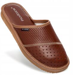 PanSzew Férfi Papucsok Legjobb Minőség Klasszikus Bőr Papucs 40-46 (Kapcie Góralskie Męskie Pantofle Skórzane 42)