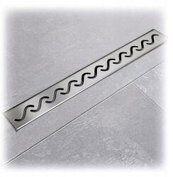 Bituxx Lineáris zuhanyfolyóka szifonnal 90cm rozsdamentes acél (M14728)