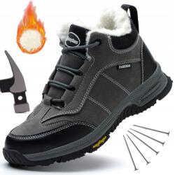  Új, Szigetelt, Védő Téli Munkacipi Láborítóval, 45-ÖS Méret (HztFashionStore-gzxhs-45)