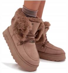 Big Star Női Platformos Hócipő Szőrmével Big Star SS274114 Bézs 40 (SS274114)