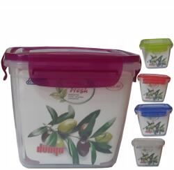 Ételtároló doboz 825ml mély műanyag különböző színekben (30351)