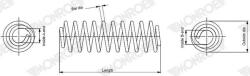 MONROE Arc spiral MONROE SPRINGS SP4935 (SP4935)