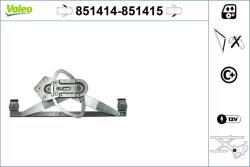 VALEO Mecanism actionare geam VALEO 851414 (851414) - automobilus
