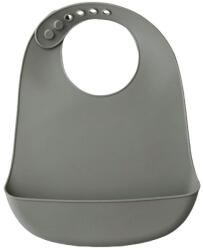 Interbaby Силиконов лигавник Interbaby - С джоб, тъмносив (SI002-76) - ozone